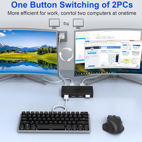 3.0 2 4 Ports,4 3.0 USB Switch Selector Computers Share USB Ports USB Switcher USB for PC Laptop Keyboard Mouse Printer