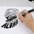 Ultra Fine Point Black Permanent Markers, 24 Pack, Works on Paper, Plastic, Stone, Glass, Metal