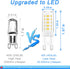 Marxlait 8-Pack G9 Bulb, 40 6000K, Non-dimmable T4 Bulb G9 120V Bulbs LED watt Halogen Replacement, Daylight White LED