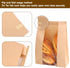 60 Pack 13.7x8.3x3.5 Inches, 72Pcs Moretoes Large Sourdough Bread Bags for Homemade Bread, Paper Bakery Bags with Tin