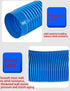Generic 1Meter 30-100mm 3.2cm) Industrial Dust Suction Pipe Blue PVC Plastic Flexible Hose Dust Removal Pipe Soft