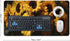HFDSIFBUJ 30"x 16",Non-Slip Sunflower Bouquet Yellow Flowers Large Desk Mat Rubber Gaming Mouse Pad for Keyboard Office