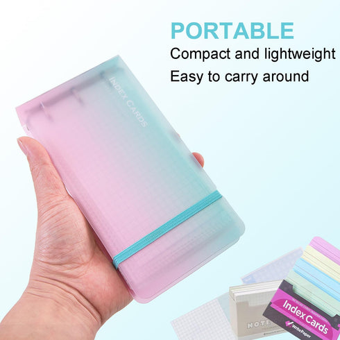 MANWU 35 (2pcs index card Binder organizer with Plastic pocket Sleeves, small organized folder for recipes