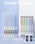 Nicpro 8PCS Pastel Mechanical Pencil Set 0.5 & 0.7 mm, Cute Fast Click Pencils with 8 Tubes HB Lead Refills and Erasers