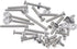 #4-40 UNC Stainless Steel Phillips Flat Head Machine Screws Assortment Kit with Nuts