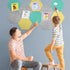 SEG Direct Large Hexagon Felt Bulletin Board, Self Adhesive Cork Board for Walls with Push Pins, 11.8 x 10.2 in, 5PCS