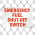 SmartSign 10 x 14 inch “Emergency Fuel Shut-Off Switch” Metal Sign, Red and White