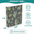 foixnub 3 1.5 Inch 200 3 1 Pack Ring Binder Rings Green Cactus Clipboard Binders Round Ring Binder Holds Sheets