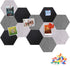 Gute 12 Pcs Self Adhesive Hexagon Felt Bulletin Board Tiles, Wall Decor for Memos Photos Display Cork Board