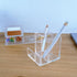 Clear Acrylic Desk Organizer 4-Piece Kit with Free Acrylic Ruler, Desktop Organization for Office or Home