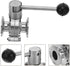 304 25 Stainless Steel Sanitary Butterfly Valve Standard Type with Lever Handle Quick Clamp for Brewery Beer Wine Dairy