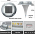 4 40 (1 Pack) SIEDiNLAR Solar Driveway Lights Outdoor Modes LEDs Deck Driveway Markers Marine Dock Light Waterproof