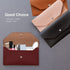 Carrotez Cash Envelopes, Reusable PU Leather Money Envelopes for Cash Gifts, 1 ea, Letter Engraving - Burgundy