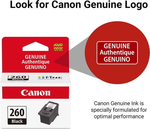 Canon PG-260 TS5320/6420/6420a,TR7020/7020a Genuine Black Ink Cartridge, Compatible
