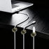 Hpgoxkd 4 Sets Cord Holder for Nightstand,Antique Copper Metal Charger Holders for Cords Organizers for Desk, Office