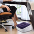 AsrMyjcx Inflatable Foot Rest Pillow Travel Footrest Pillow Car Train Ottomans Portable Home PVC Flocking Comfortable