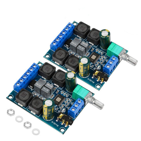 2Pcs Digital Amplifier Board,TPA3116D2 Dual Channel Audio Stereo AMP High Power Digital