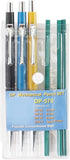 Pacific Arc Mechanical Pencil Set, .5 mm, .7mm, .9 mm with 3 Spare Erasers, Refillable Lead Pencil Holder for Drafting,