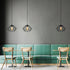KOSTA 14.4 Inch, E26, Bulb 2-Pack Industrial Pendant Lights, Black Hanging Ceiling Lights with Metal Cage for Kitchen