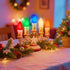 C7 Bulbs, 25 Pack Bulbs E12/C7 5 PASUTO Christmas Replacement Multicolor Ceramic Light for Christmas Outdoor Indoor