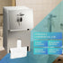 ZSHIGANMA Commercial (1) Double Rolls Toilet Paper Dispenser Holder,Heavy Duty Stainless Steel Tissue Dispenser Wall