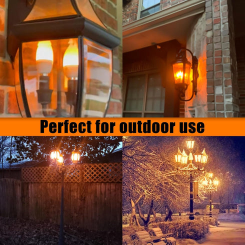 Bulbs,3 Bulbs, E12 Bulb -2 Pack Bestview LED Flame Effect Light Modes Flickering Light Smart Chandelier Base Candle