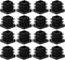 HAKIDZEL 30 Pcs Black Square Plastic Furniture Leg Plugs 15x15mm Thickened Tube End