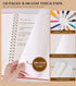 Blank Spiral Notebook Journal 8.5” x 11”, A4 Large Sketch Book for Women Men, 100 GSM Blank Paper