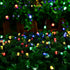 Taoushuleng 2 Pack 200 40Ft 8 Solar Multicolor String Lights Outdoor, Total LED Each with Lighting Modes for Yard