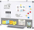 Magnetic White Board and Bulletin Cork Board Combination, 24 x 18 Inch Dry Erase Board Bulletin Combo Board for Home,