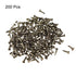 uxcell Small Tiny Nails 1.2x6mm for Wooden DIY Decorative Pictures, Bronze Tone, 200pcs