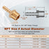 5pcs Brass Hose Barb Fittings - 1/4 Inch Barb to 3/8 Inch NPT Male Thread Air Hose Adapter Connector
