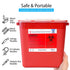 Sharps Container 2 Gallon (3-Pack), Needle Disposal Containers, Professional Grade Biohazard Sharps Bin