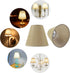 TAaMTYH Set 6Fabric Bulbs, Lampshade3" 6" 5" Small Lamp Shade Chandelier Shades of Lampshade for Wall LampChandelier