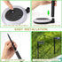 6 (Black-4 Pack) kinna Outdoor Solar Path Lights Waterproof Landscape Pathway Light with White LEDs Garden Lighting