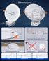 6 Inch, 1500 Dimmable 1 Pack Smart Recessed Lighting Color Changing Canless Ceiling Lights with Junction Box, Lumen