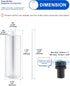 Updated Soap Dispenser Bottle for Kitchen Sink Replacement - 500ML/17oz, Confirm Adapter Maximum Connection Size