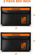 QLYNUDO (8x5", 2-Pack Set Small Fireproof Document Bag External Size), Fireproof Money Bag for Cash with Waterproof