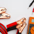 YOKIVE 1 Pair Dual Alligator Clip with Booster Jumper Test Cable for Connecting Battery, Black, Red, Silver