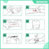6pcs RHINO RESCUE Wound Closure Kit, with Dresssings, Wound Closure Strips Without Suture, Stitch Zip Laceration