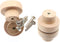 binifiMux 10-Pack 1-3/8 Inches Round Wood Unfinished Drawer Pulls | Handles Knobs for Cabinet