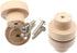 binifiMux 10-Pack 1-3/8 Inches Round Wood Unfinished Drawer Pulls | Handles Knobs for Cabinet