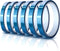 Outus 6 Rolls High Temperature Tape, Heat Resistant Vinyl Press Tape for Sublimation and 3D Printing
