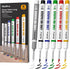 Nicpro 6 PCS Long Nib Marker Pens, 20mm Deep Hole Marker, Quick