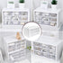 Desk Storage Organizer with 9 Drawers, MYKASEN Clear Plastic Storage Cabinet, Stackable Box for Makeup, Office Supplies