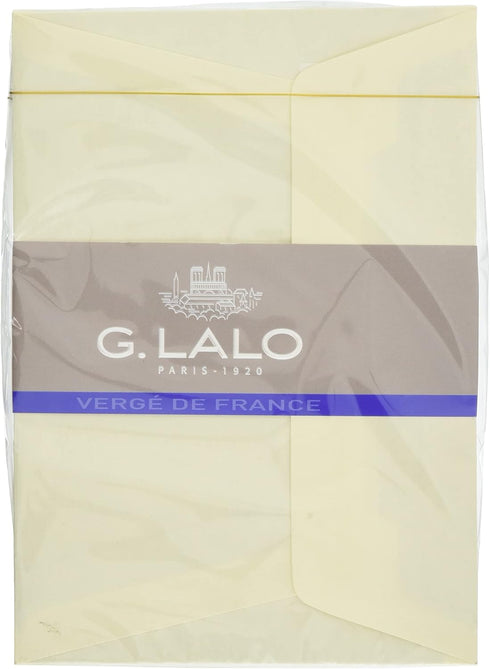 Clairefontaine G.Lalo Lined Self-Adhesive Envelopes | Ref 52116L | Ivory Colour | C6 (114 x 162mm) | Pack of 25