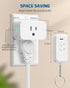 DEWENWILS Indoor Remote Control Outlet, Wireless Remote Light Switch, 15A/1875W, 100ft RF Range