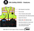 High Visibility Mesh Vest with Pockets and Zipper, ANSI Class 2, Made with 3M Reflective Tape, Yellow and Black