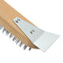 MAXMAN 12 Inch Stainless Steel Wire Scratch Brush, Heavy Duty Wire Brushes with Wooden Handle, 2 Pieces for Cleaning
