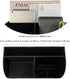 UnionBasic Multifunctional Desk Organizer, Leather Desktop Pen Holder for Business Cards, Pens, Mobile Phones, Black